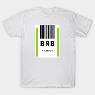 BRB Airport Baggage Label T-Shirt